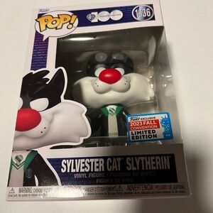 Funko Pop Sylvester Cat Slytherin with Red and Black Accents